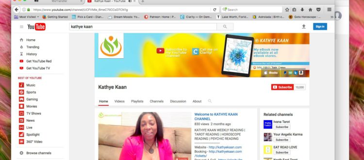 Thank You Subscribers Kathye Kaan Youtube Channel Clairvoyant Psychic Quantum Healer Spiritual Medium Horoscope Tarot Numerology Video Readings