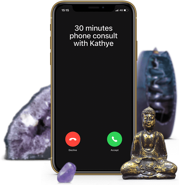 30 minutes psychic phone consult with clairvoyant medium and healer Kathye Kaan